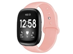 Bracelete Silicone Líquido para Fitbit by Google Versa Rosa