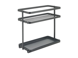 Suporte para especiarias Metaltex Metaltex Tokyo Lava 2 suportes. Acabamento Táctil Therm. Cor preta
