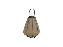 Castiçais Home Esprit Natural Juta Bambu 36 X 36 X 48,5 Cm