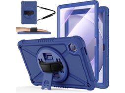 Yunzii Capa Protetora Com Protetor De Tela + Alça De Mão Giratória E Suporte + Alça De Ombro Para Samsung Galaxy Tab A9+/a9 Plus 11 Polegadas, Azul