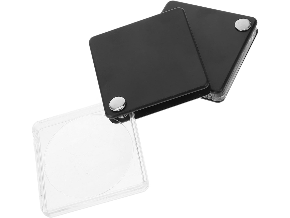 Conjunto De 2 Lupas Quadradas Dobráveis E Compactas
