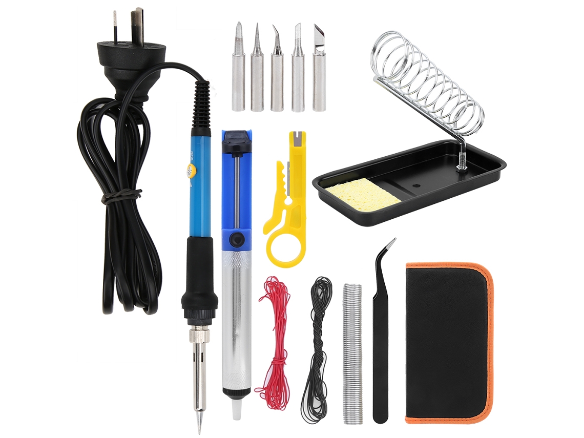 Kit de Soldador Elétrico 15 Piezas Mini Ajustável | S/MARCA