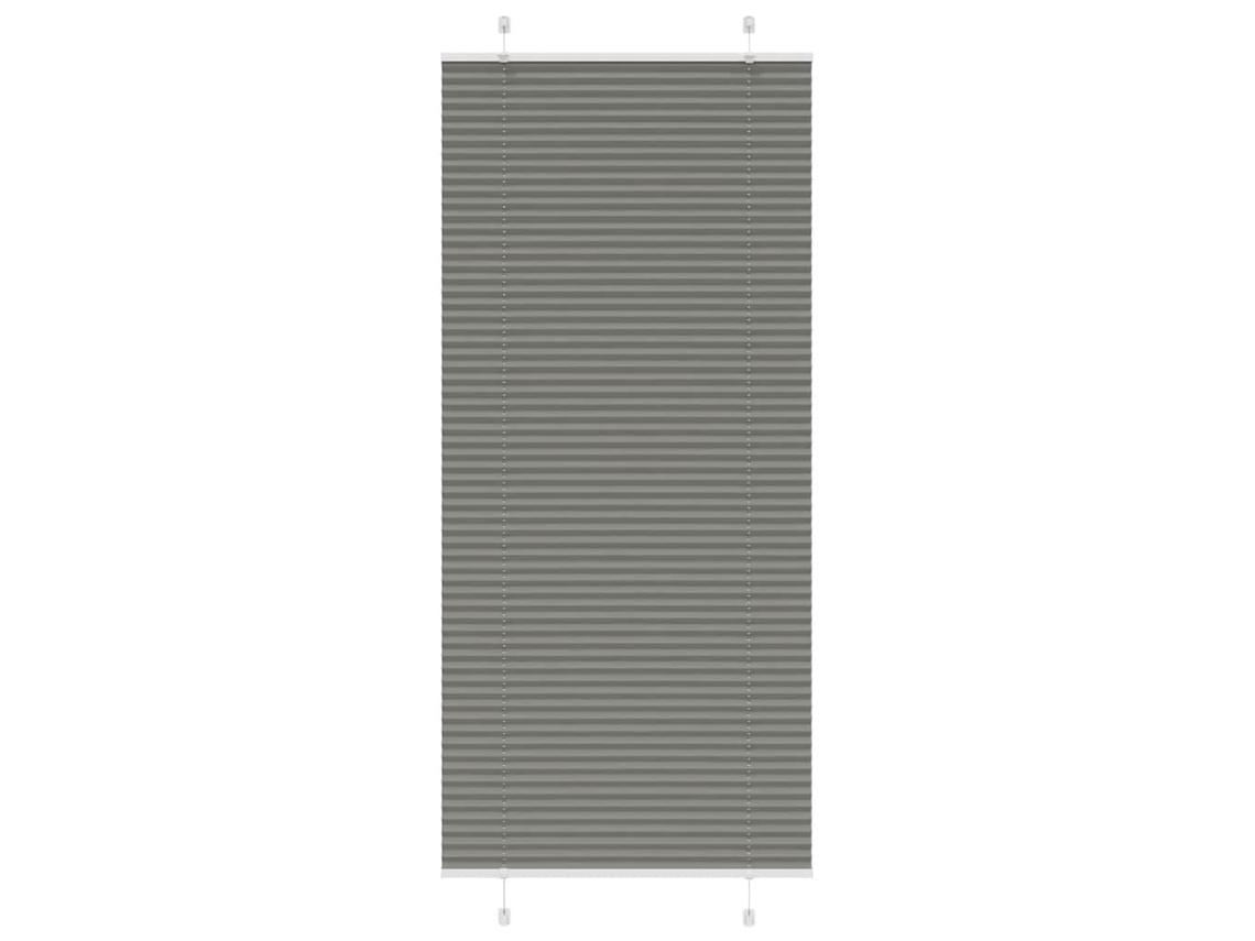 Vidaxl Antracite Plissada Cega 95x200 Cm Largura Tecido 94,4 Cm