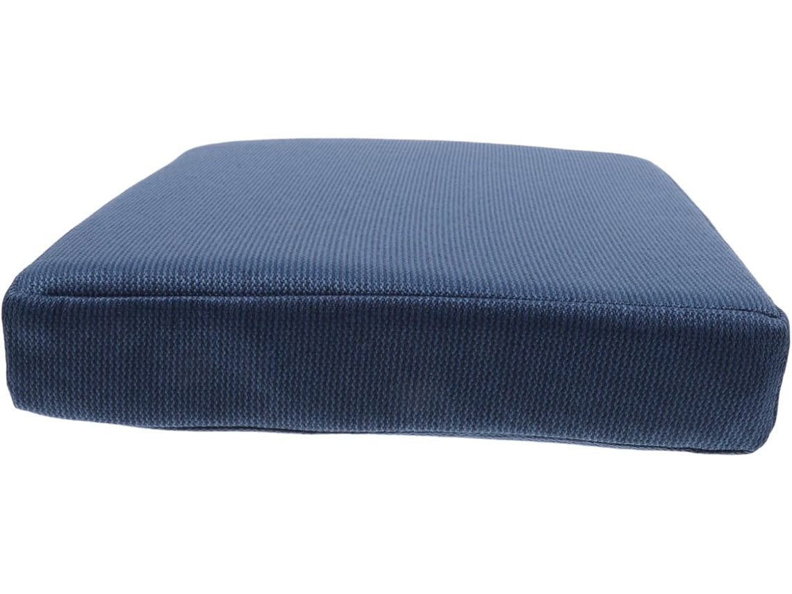 Almofada Quadrada Azul Toyvian Com Amarras Para Cadeira De Jantar E Banqueta, Feita De Linho E Espuma, Que Melhora O