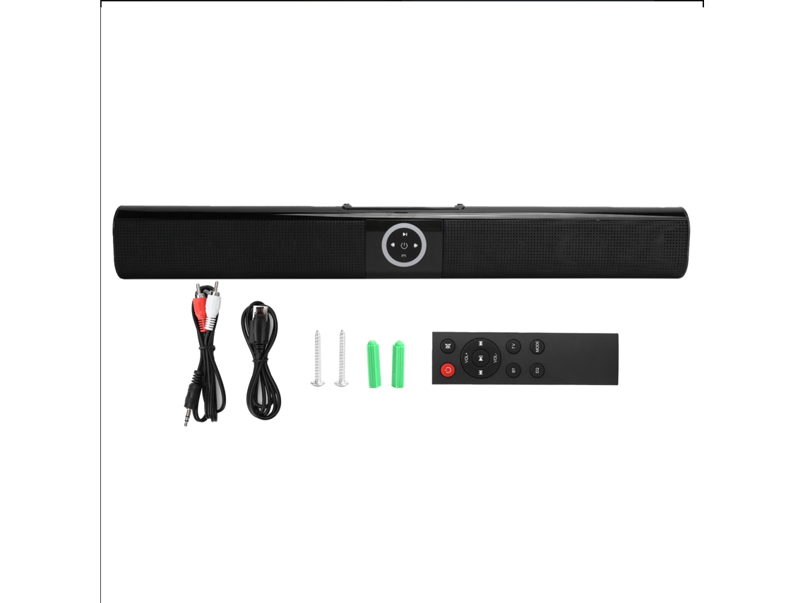 Soundbar Subwoofer Bluetooth Hifi Com Luzes Rgb 4x5w Home Theater Sem Fio Bs-20
