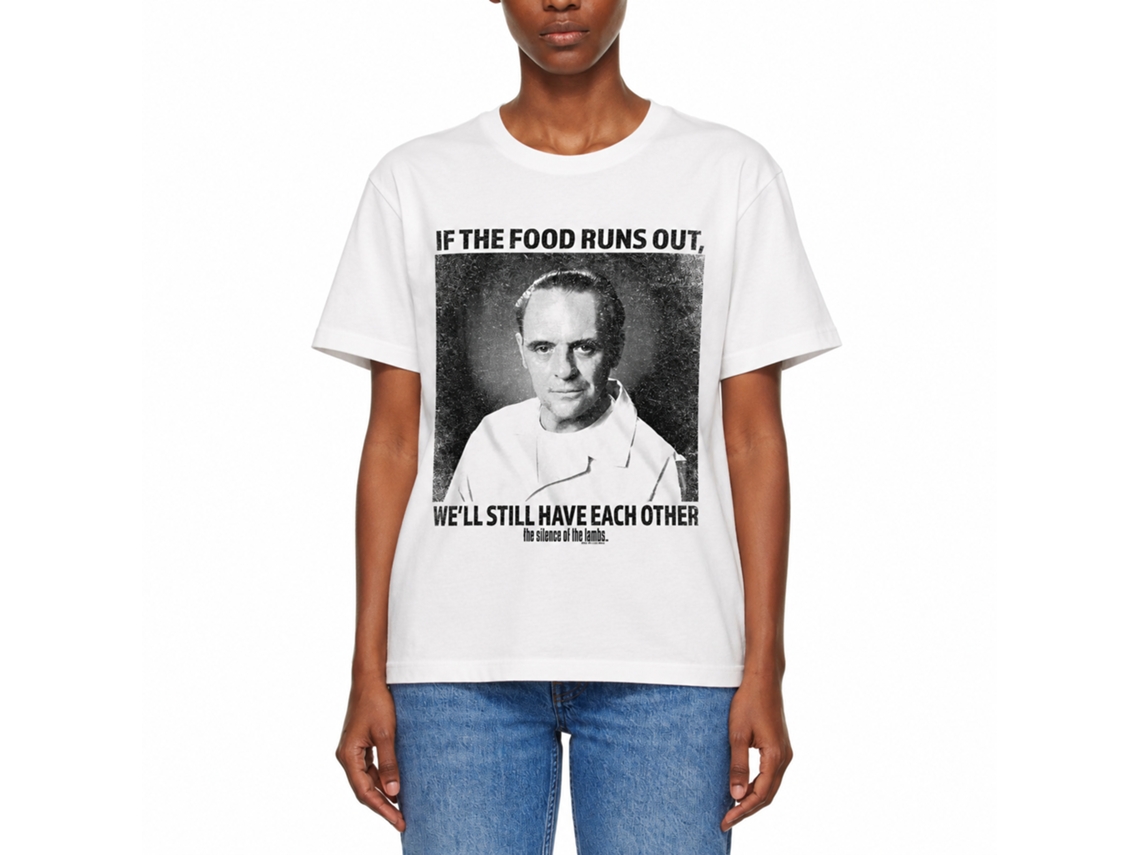 Rockinstone Silence Of The Lambs Movie Each Other White Adult T-shirt Size:l