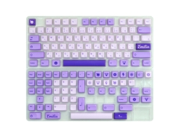 Lurelia Keycaps Novidade Dye Sub Roxo Profile Mecânicas Pbt Perfil Xda 134 Teclas Para Teclado Mecânico