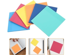 Blocos-notas Adesivos E Portáteis Autocolantes Fluorescentes Em Pet, 6 Couleurs Design Et Bureau