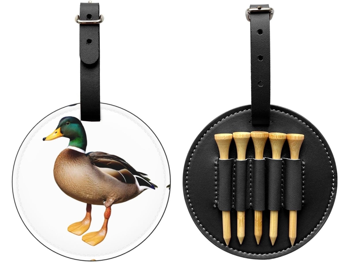 Bolsa para Tees de Golfe Wild Duck, Preta, Fácil de Transportar | S/MARCA