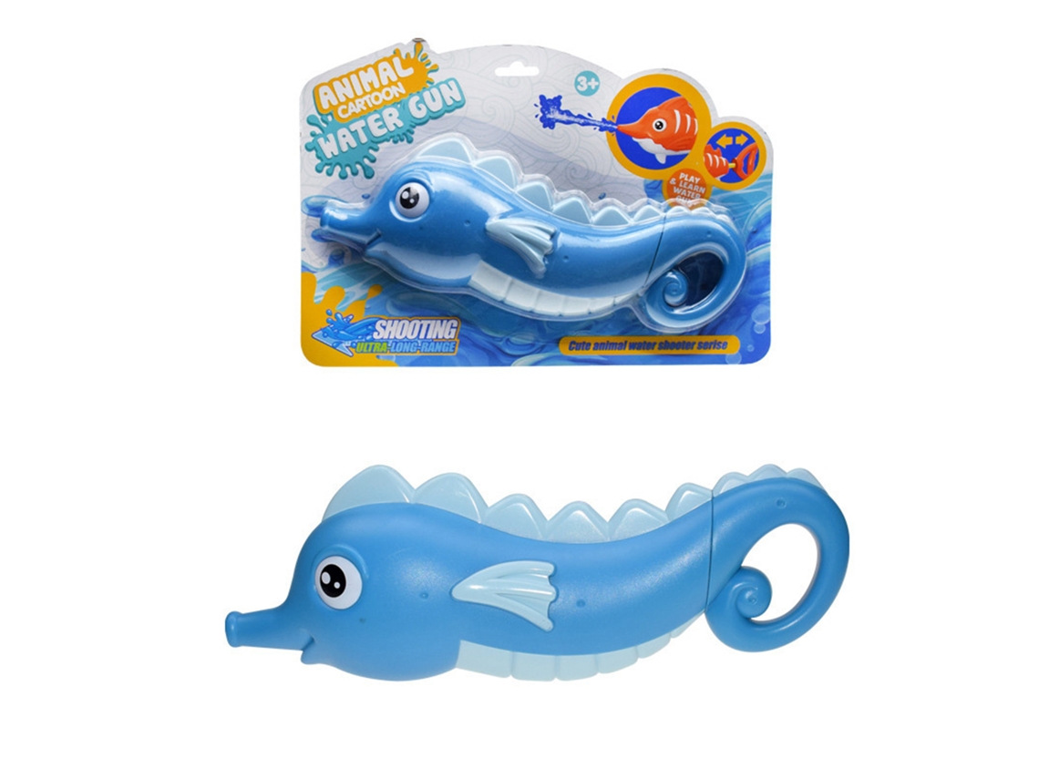 Mali pistola de Água Animal Cartoon para Crianças Toddlers Verão Praia Brinquedo Exterior Azul 3