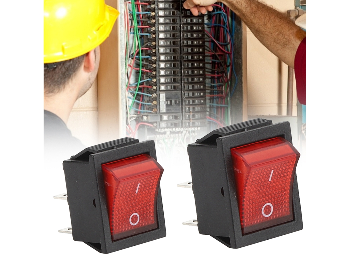 Interruptor Toggle 16a com Luz Vermelha