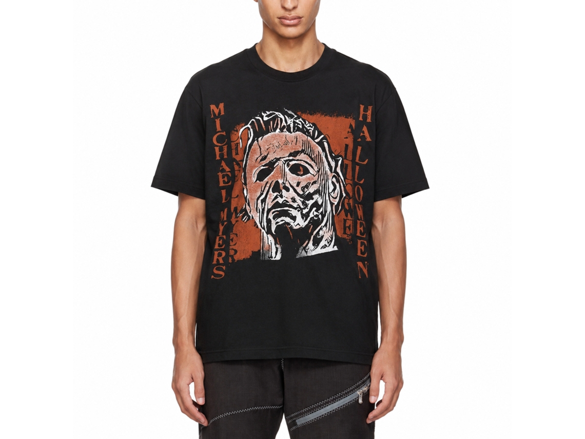 Rockinstone Halloween Movie Spooky Myers Black Adult T-shirt Size:xxl