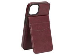 Capa Para Celular De 6,1 Polegadas Compatível Com Iphone 13, Capa Carteira Em Couro Pu Com Fecho Magnético, Capa Protetora Com Clipe Para Maior Segura