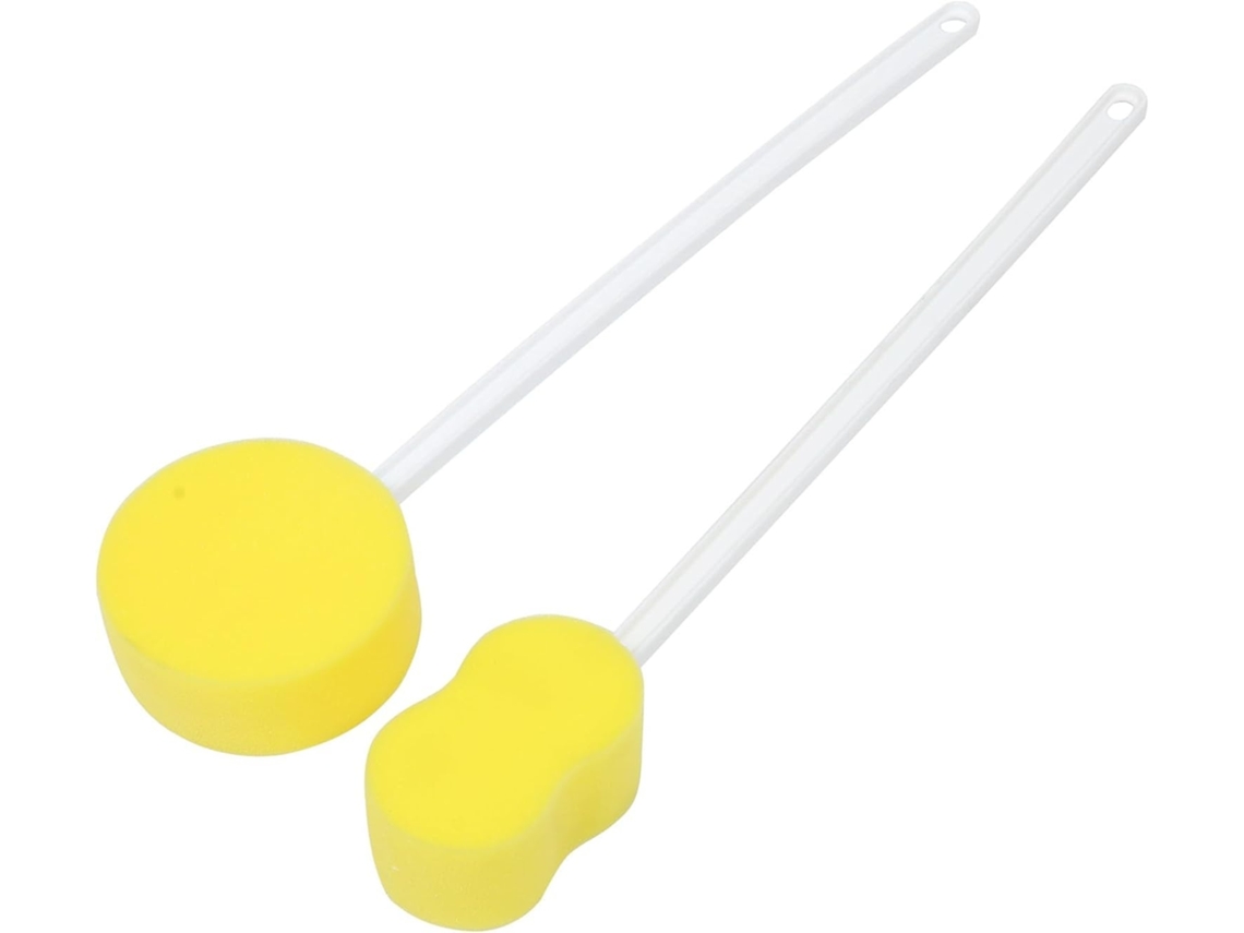 Lurelia Pack De 2 Escovas Esponja De Banho Para Costas E Corpo, Esponja Suave, Cabo Longo E Massagem Suave, Uso Diário Suave