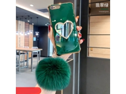Capa de Telefone EOOCOO (cobertura Completa em Silicone com Espelho de Maquiagem)