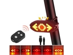 Luz Traseira de Bicicleta Inteligente Controle Remoto Sem Fio Luz de Advertência Recarregável Por Usb Luz Piscante Ave Tipo B-To2572