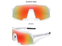 (estilo 4) Óculos De Ciclismo Unissex Com Proteção Uv400, Armação Grande E Lentes De Polímero.