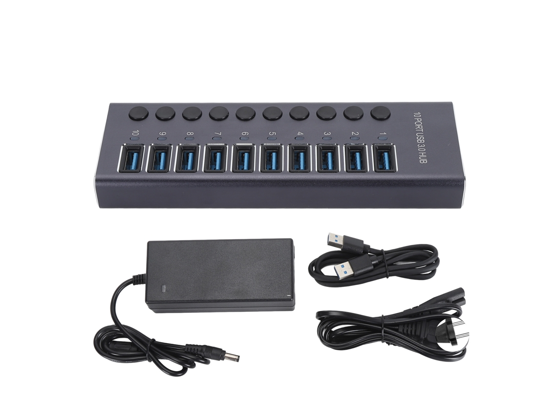 Hub Usb 3.0 LAXISCREED 10 Portas com Interruptores