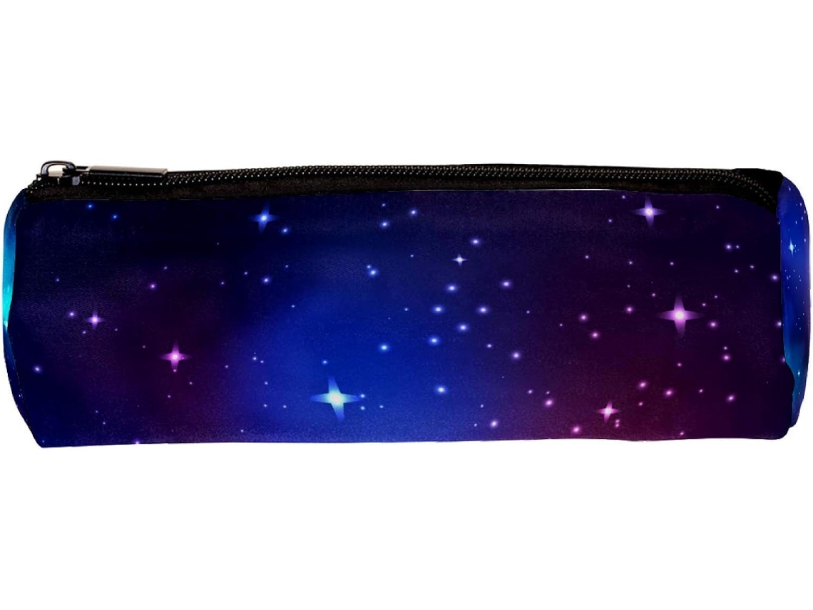 Estojo Lápis Com Estampa De Céu Estrelado, Estojo Material Escolar, Organizador De Mesa, Nécessaire