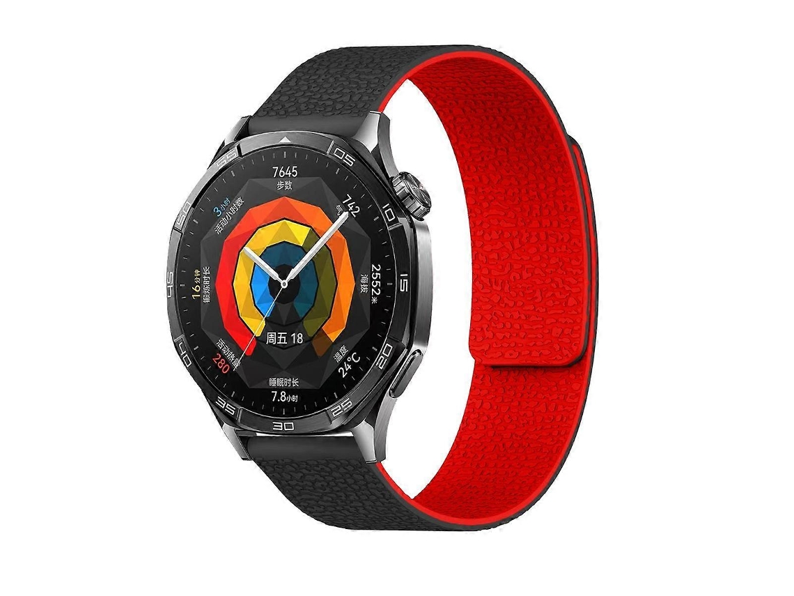 Pulseira De Relógio Em Silicone Magnético Macio Com Textura De Lichia