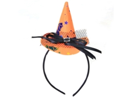 Chapéu De Bruxa Infantil Com Cabelo Para Halloween