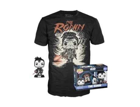 T-Shirt + Figura FUNKO Pop! Star Wars: The Ronin (Tamanho: S)