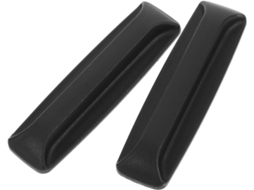 Conjunto De 2 Puxadores Adesivos Plástico Pretos Para Armários E Gavetas, Removíveis E Com Design Minimalista