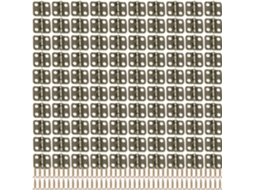 Dobradiças Para Armário, Pacote Com 100-unidades, 0, 47x 0, 5-polegadas, Ferro, Pequenas, Acessórios Para Dobradiças De