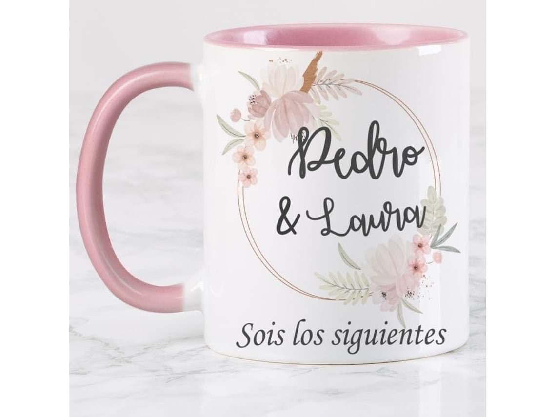 Wanapix Caneca De Cerâmica Personalizada Com Nome E Data 325 Ml