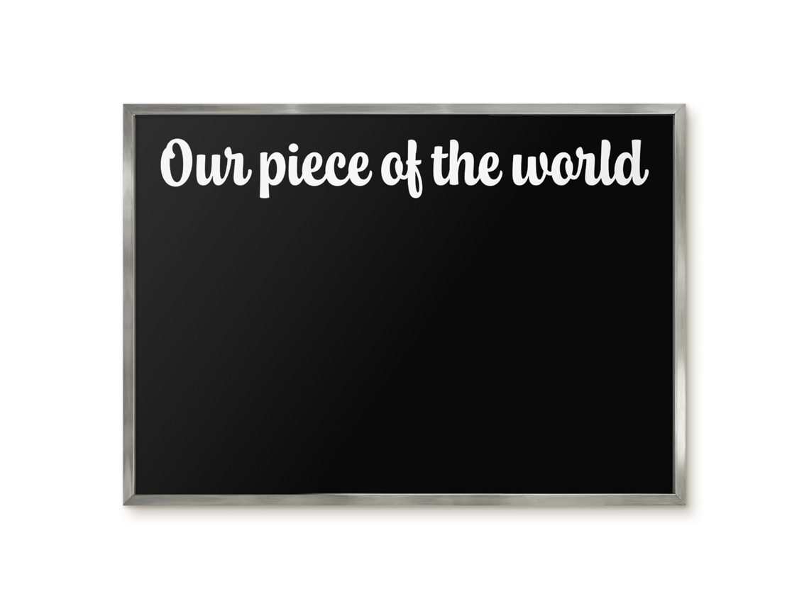 Quadro de parede magnético Nosso pedaço do mundo para escritório Espelharte (70x50 cm)