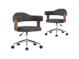 Dining Chair, Dining Chairs Vidaxl Cinzeto Tecido (n/a)