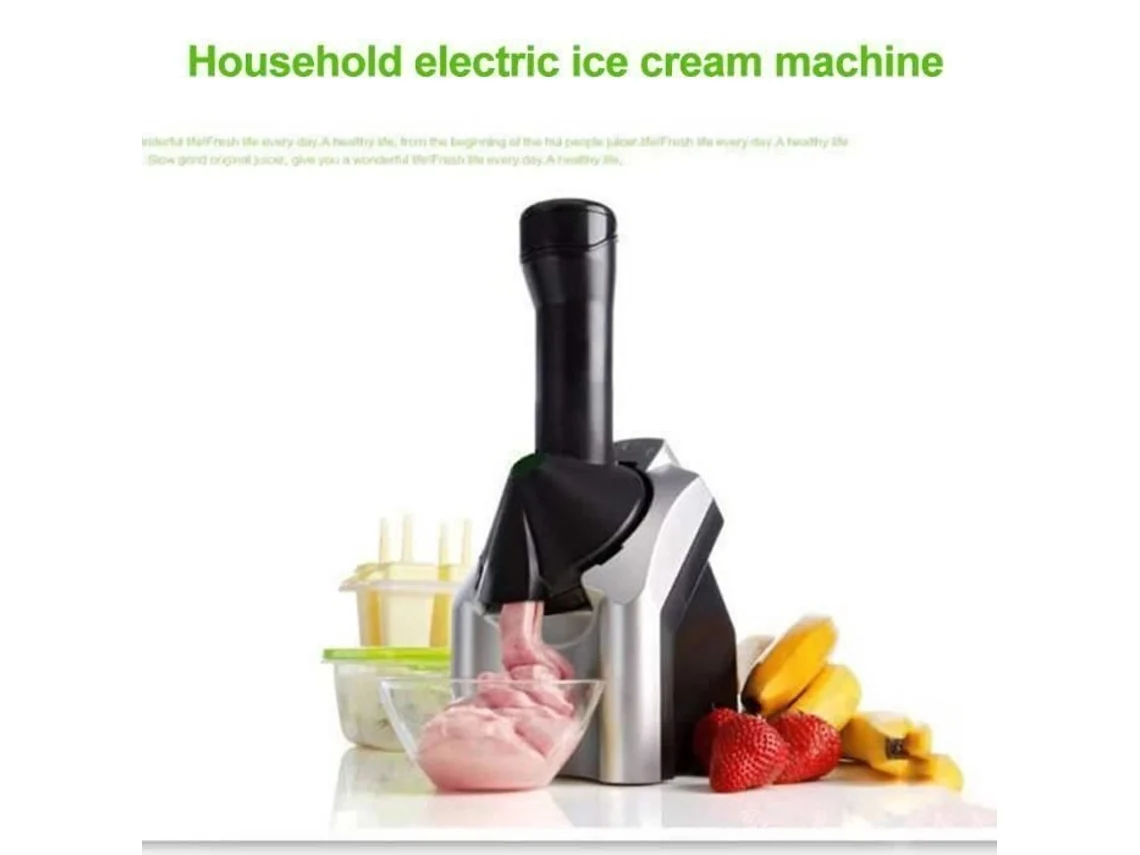 Máquina de fazer sorvete, máquina portátil de fazer frutas domésticas, fabricante de creme de iogurte congelado AUTREMENT