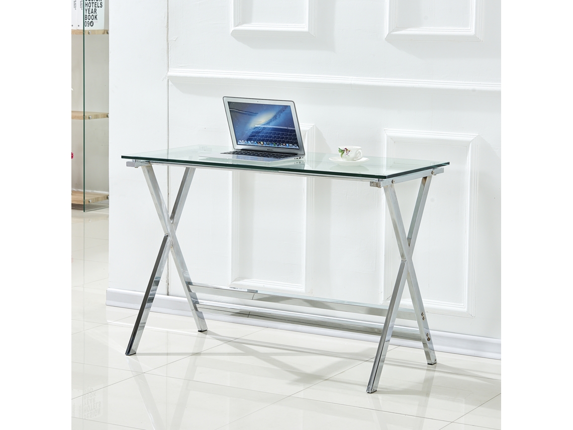 Mesa Computador Vidro Temperado Transparente Laptop