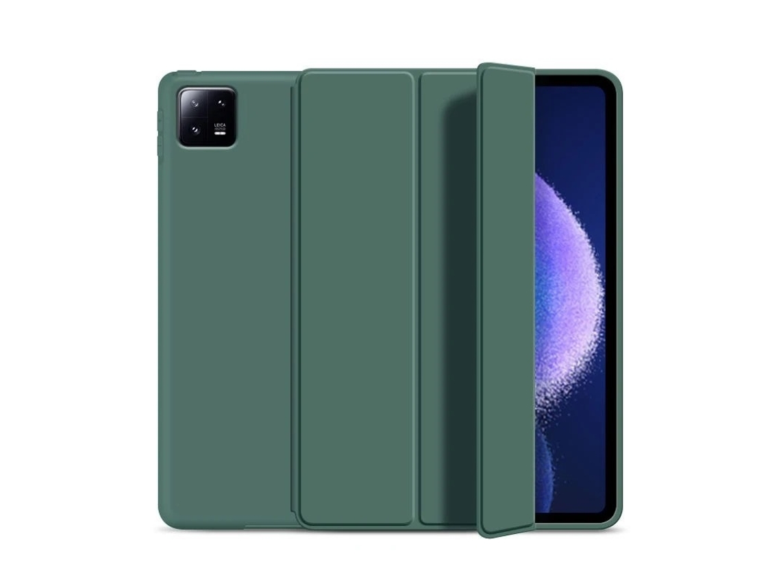 Elysve Capa Para Tablet 11,2 Polegadas, Em Pu De Alta Qualidade, Resistente A Arranhões Verde Escuro