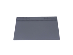 Tapete de reparo de silicone isolante e antiderrapante Orevant com espaço para guardar celular e tablet.