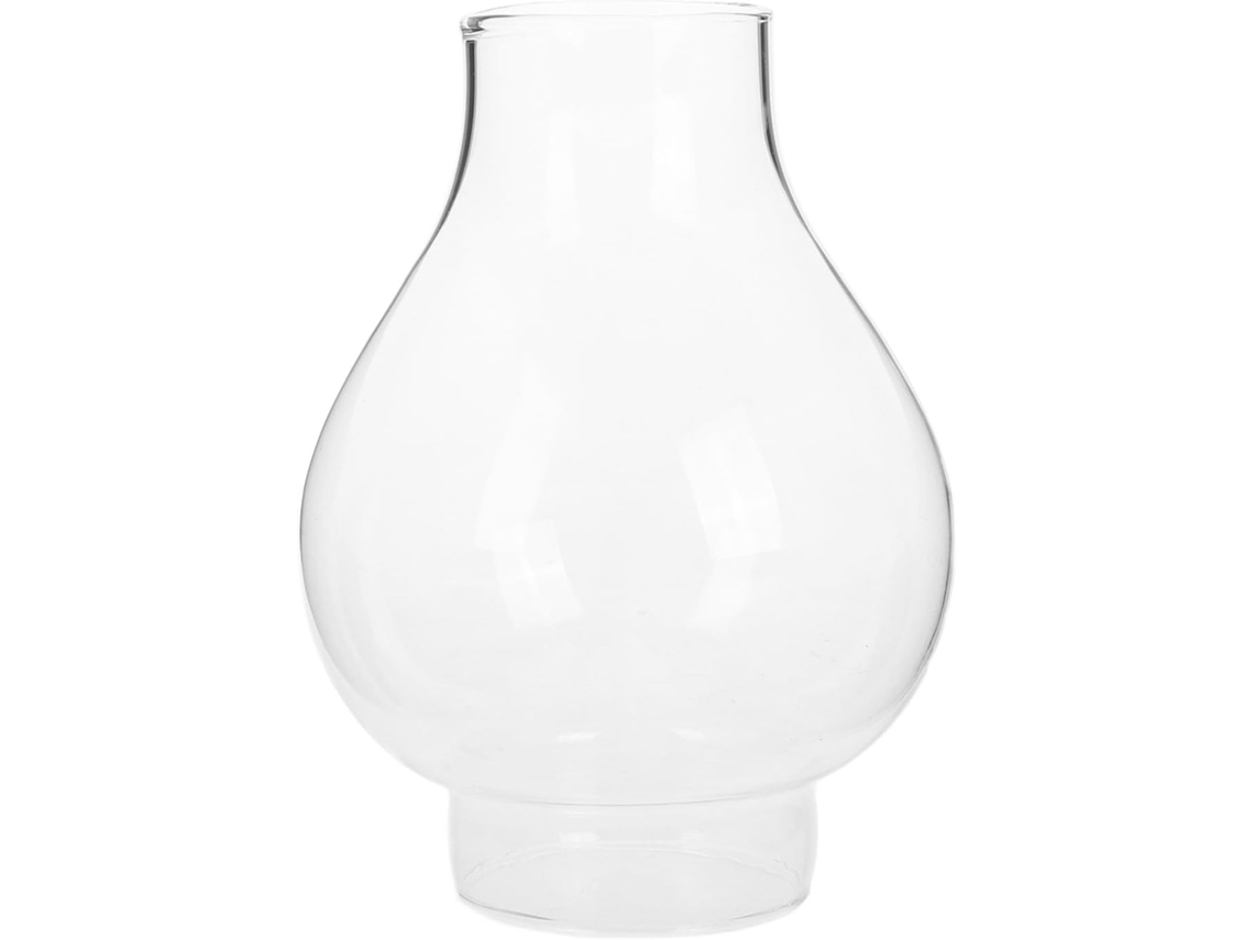Chaminé Vintage Redonda de Vidro Transparente À Prova de Vento para Proteção de Lâmpadas a Óleo. SFUSHOS