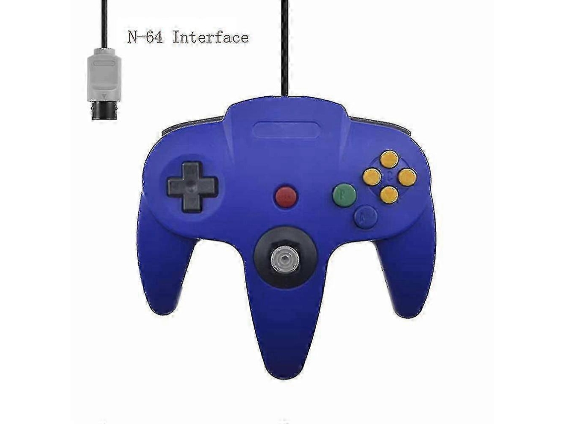 Pacote Com 2 Controles Clássicos Com Fio Para N64, Jogos Retrô De 64 Bits, Joystick De Substituição Ly Ebike