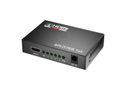 Splitter Hdmi 1x4 4k, Distribuidor De Sinal Ultra Hd Para 4 Telas