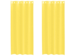 Voile Curtain, Voile Curtains Vidaxl Amarelo Tecido (140 X 245 Cm)