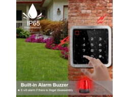 Controlador De Acesso Impermeável Ip65 Leitor Rfid 125khz Com Teclado Touch Abertura De Portas