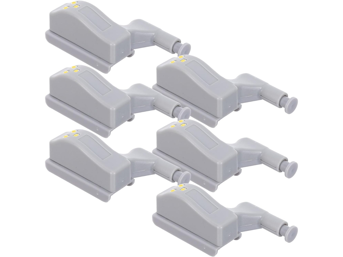 Homoyoyo 6 Peças Luzes De Led Brancas Quentes Para Dobradiças Armários, Guarda Roupas E Portas De Armários Cozinha, A