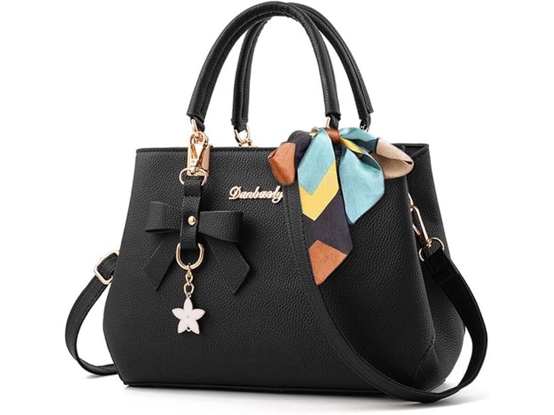 Bolsa AQUAFORGE de Ombro Feminina em Couro Pu, Alça Superior, Moderna, Cores Sortidas