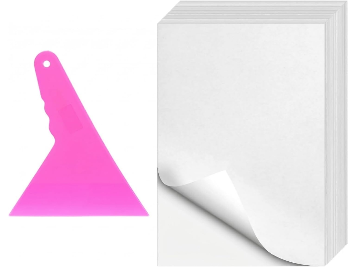Bffcnl 200 Folhas Antiaderentes 15x10cm Papel Dupla Face Antiaderente para Artesanato