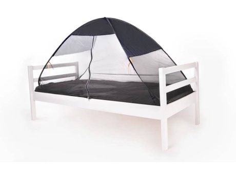 Tenda p/ cama pop-up à prova de mosquitos 200x90x110cm cinzento