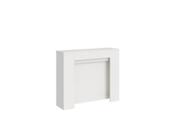 Mesa Consola Extensível 90X25/181 Cm Kiba Cinza Branca