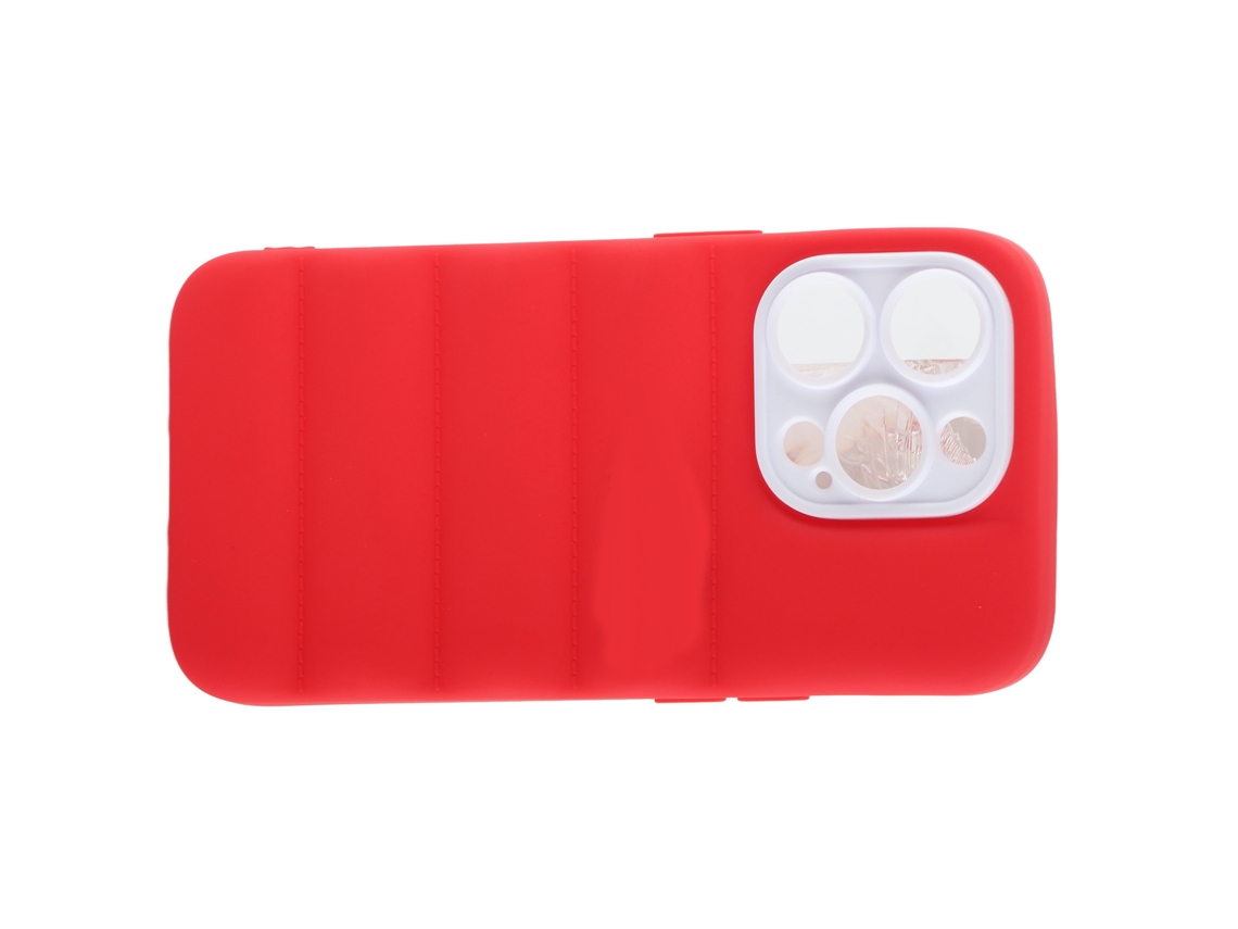 Capa LAXISCREED para Apple 14pro Vermelha 3d Antichoque