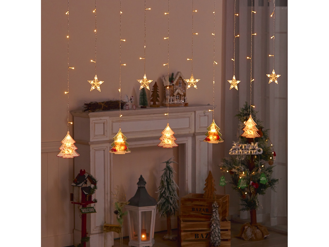 Laxiscreed Série De Luzes Led Natal Com Estrelas Para Decoração De Quarto E Árvore De Natal
