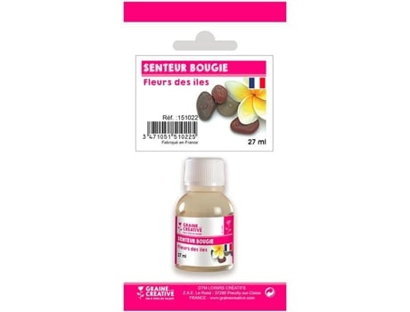 Perfume para velas 27 ml - Perfume Flores das ilhas Graine Créative