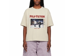 Rockinstone Pulp Fiction Men's T-shirt Dinner Dance - Wet Sand Size:s