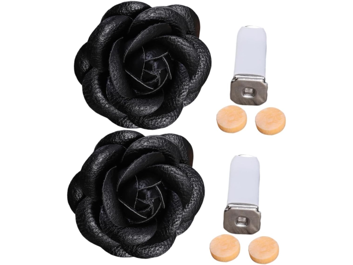 Conjunto de 2 Clipes Difusores de Aromatizador de Ar para Carro, Difusor de Fragrância Decorativo em Formato de Flor